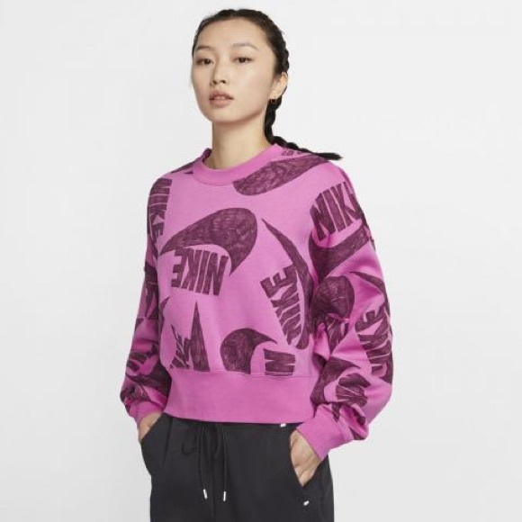 New Nike NSW Icon Clash Fleece Crew top - Picture 5 of 8